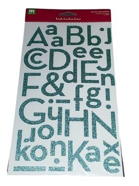 MAKING Memories shimmer alpha stickers Hul.la.ba.loo